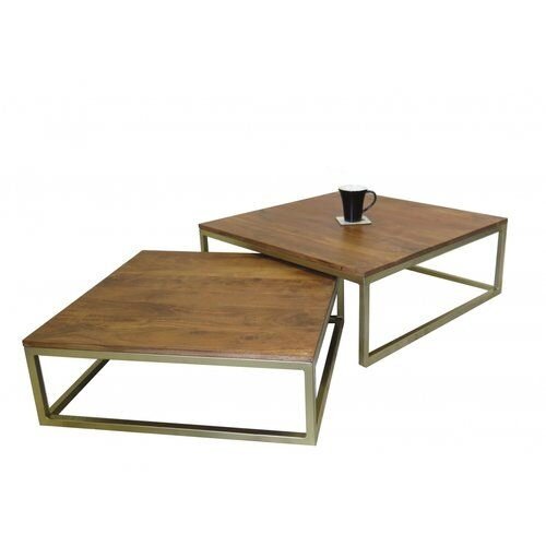 Žemų kavos staliukų rinkinys (2 vnt.)